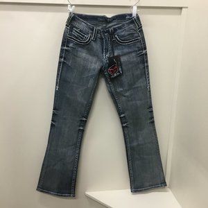 NWT Cowgirl Tuff Black Diamond Jeans W: 27/ L:31